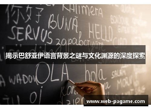 揭示巴舒亚伊语言背景之谜与文化渊源的深度探索